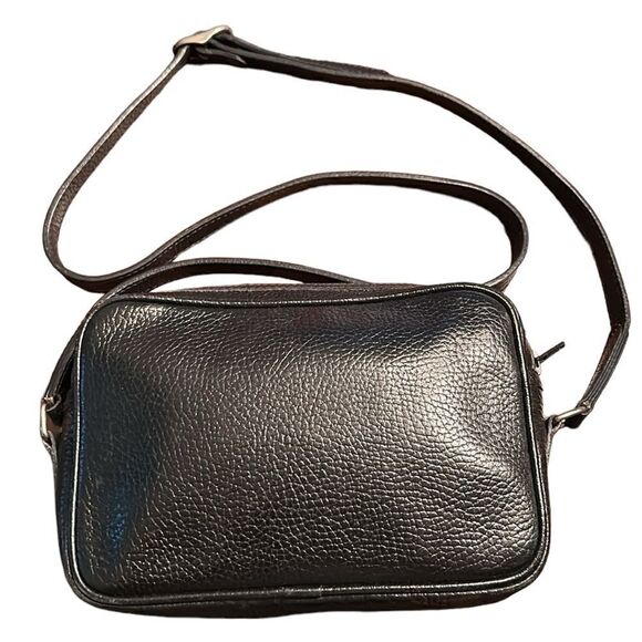 Hunting World Black Leather Crossbody Bag - Picture 2 of 14